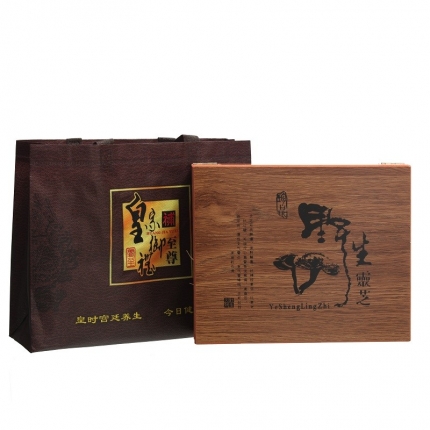 食踪记长白山野生松杉紫灵芝礼盒...